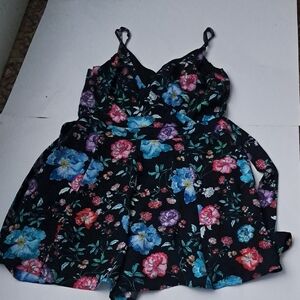Express Black Floral Kids Dress